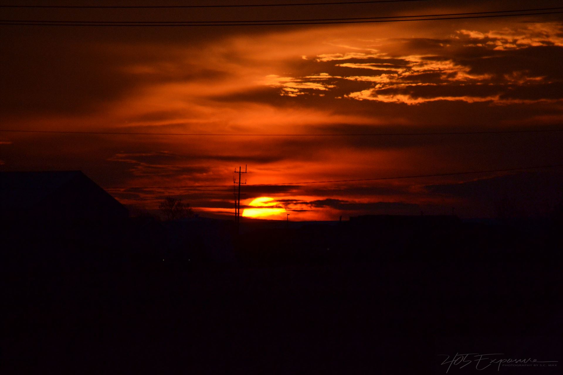 Sunrise 9.jpg - Oklahoma Fall Fireball Sunrise by 405 Exposure